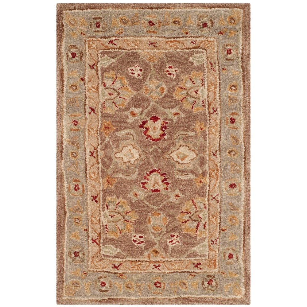 SAFAVIEH Anatolia Karanfila Traditional Oriental Hand-spun Wool Rug