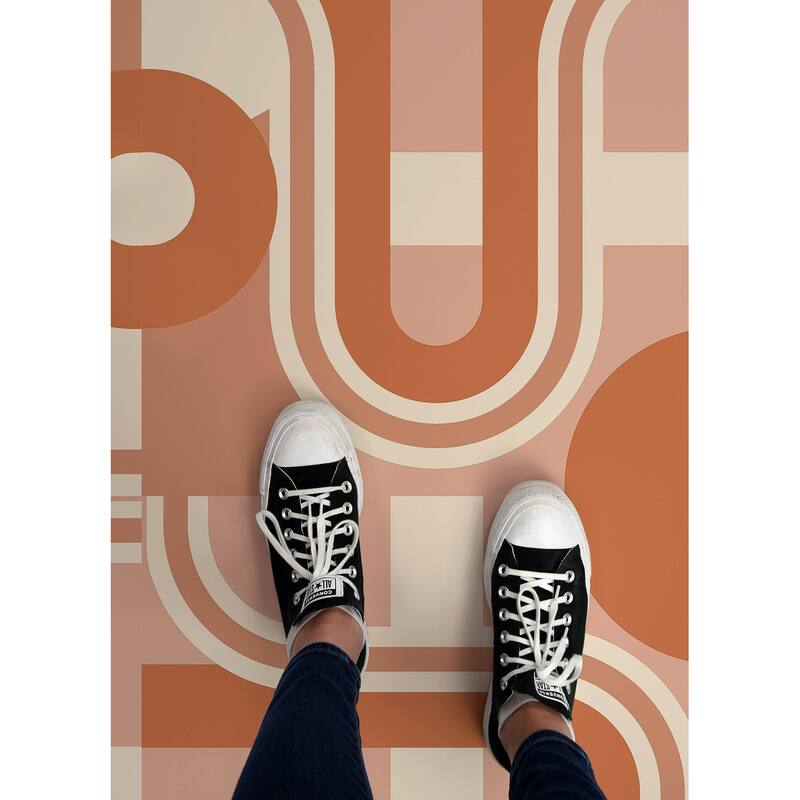 Very Gay Paint Brenda Daworld Terracotta Peel and Stick Floor Tiles