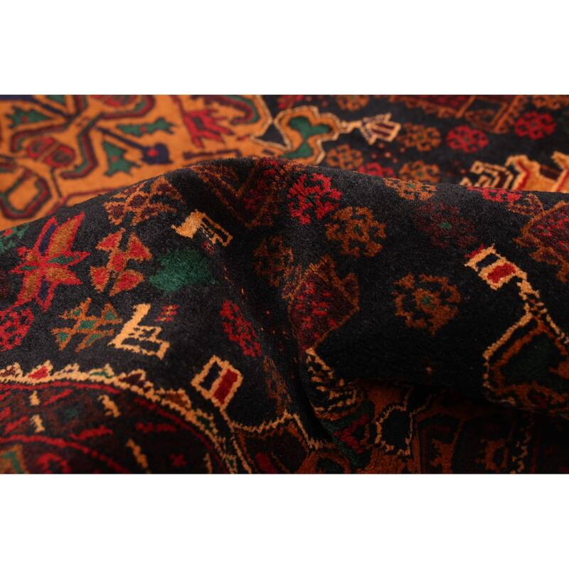 ECARPETGALLERY Hand-knotted Teimani Black Wool Rug - 3'9 x 6'4