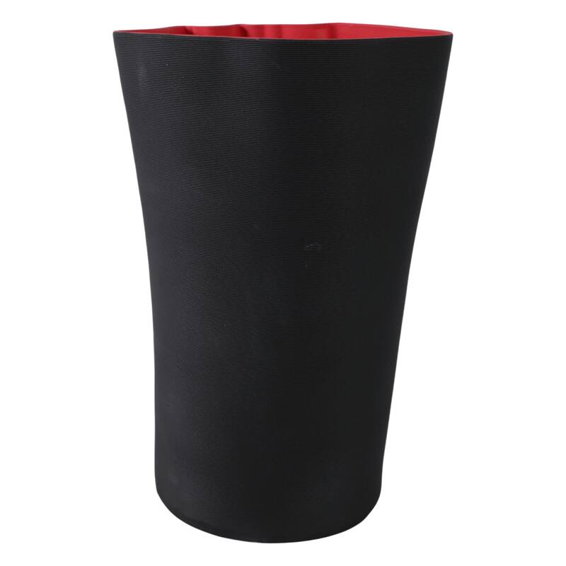 Contemporary Sculptural Porcelain Vase with Textured Ribbed Design