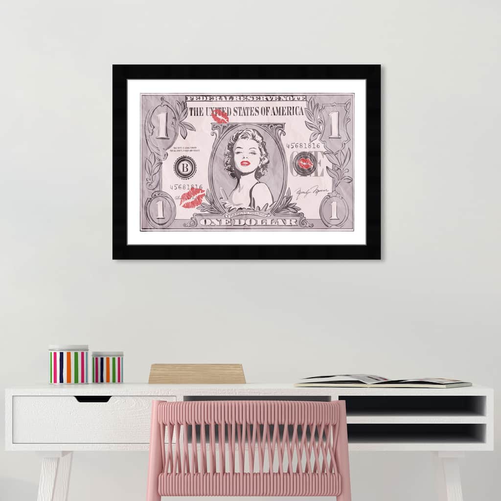 Wynwood Studio Prints Fashion Glam Icon Currency Gray Wall Art