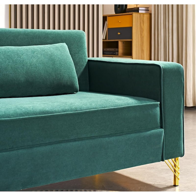 Aesthetic 85.8" Velvet Sofas for Living Room 3 Seater Sofa with Classic Modern Appeal and Luxurious Soft Comfort