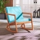 preview thumbnail 32 of 89, SAFAVIEH Outdoor Patio Furniture Vernon Rocking Chair w/ Cushion - 25.6" W x 37.7" D x 30.7" H