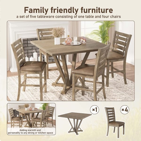 Modern Square Counter Table 45inch