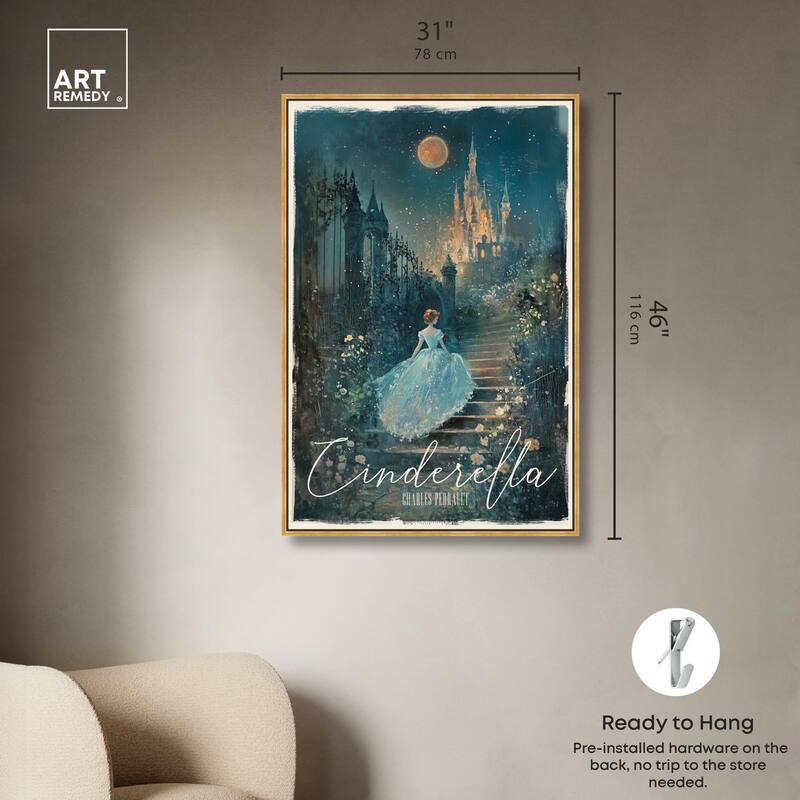 Classic Cinderella Canvas by Art Remedy
