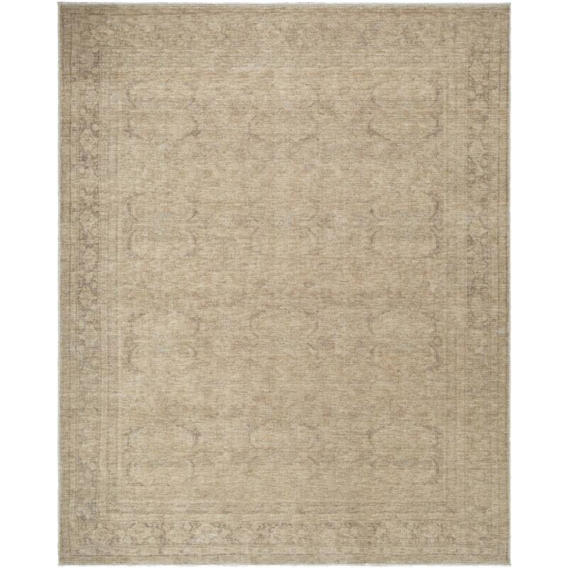 Galey Alix x Livabliss Fetscher V Vintage Damask Area Rug - 2'7" x 9' - Dusy Sage - Runner
