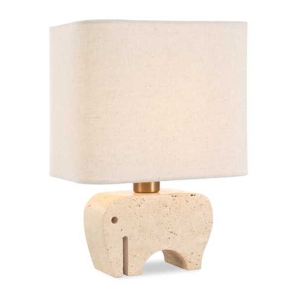 slide 2 of 7, Uttermost Tusk Travertine Accent Lamp
