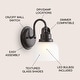 preview thumbnail 58 of 113, Shirley Metal/Glass LED Vanity Light, by JONATHAN Y