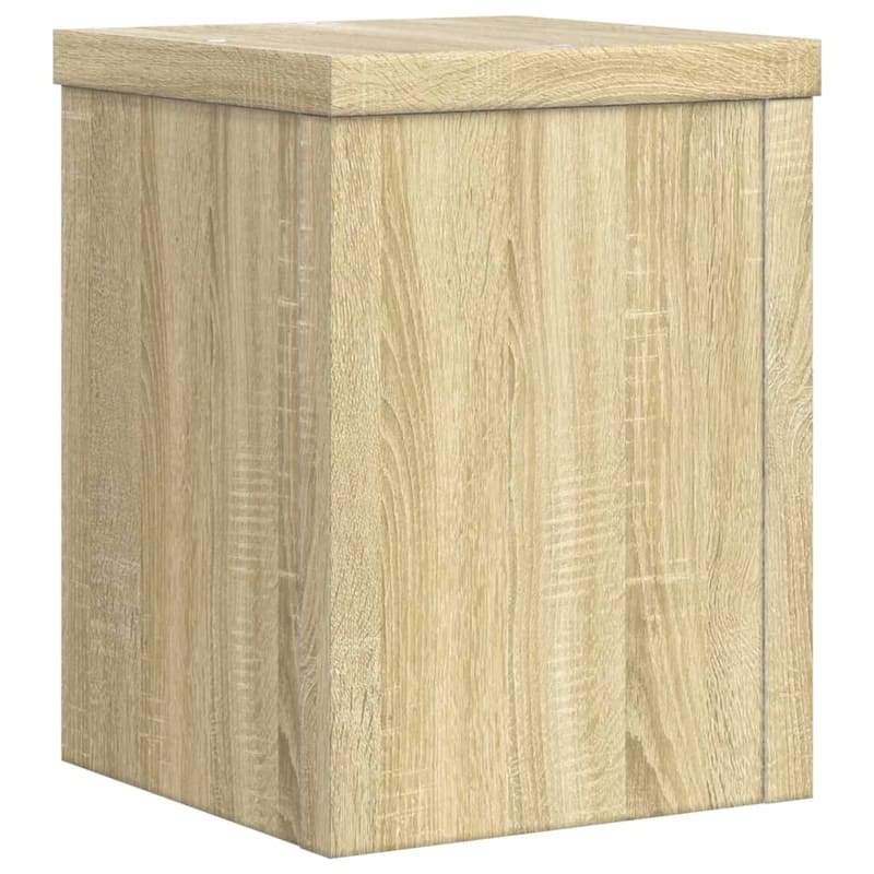 vidaXL Plant Stand Set of 2 Sonoma oak Engineered wood Compact - 5.9 x 5.9 x 7.9 in