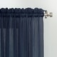preview thumbnail 3 of 85, No. 918 Erica Sheer Crushed Voile Single Curtain Panel, Single Panel