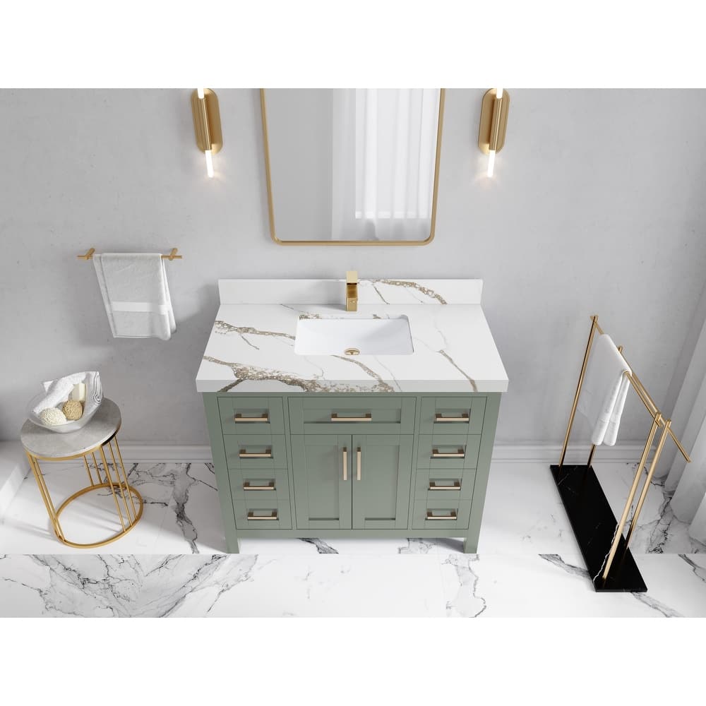 Willow Collections 42 in. W x 22 in. D Cambridge Single Sink Bathroom Vanity with Countertop
