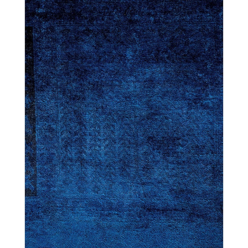 Contemporary Overdyed Wool Hand Knotted Area Rug - 10' 2" x 13' 6"