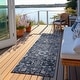preview thumbnail 38 of 152, Machine Washable Indoor/ Outdoor Chantille Traditional Vintage Floral Rug