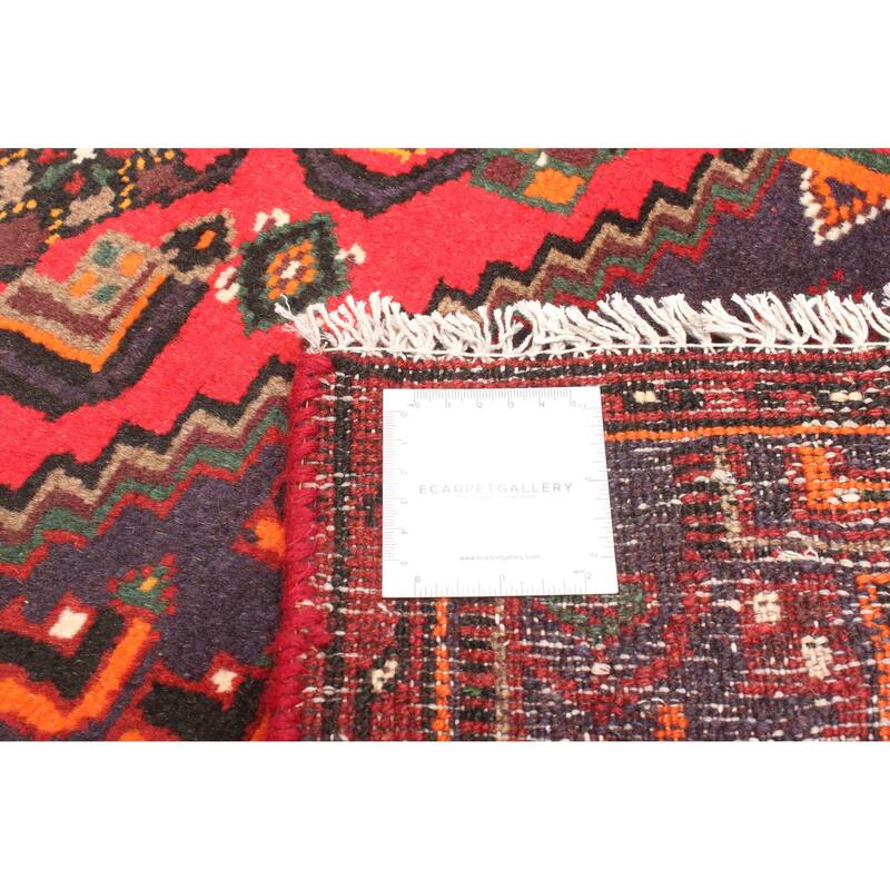 ECARPETGALLERY Hand-knotted Andelz Red Wool Rug - 4'2 x 6'8