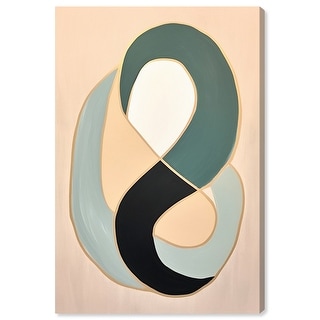 Earthworm In The Glass Bowl Contemporary Abstract Shapes Trendy Canvas ...