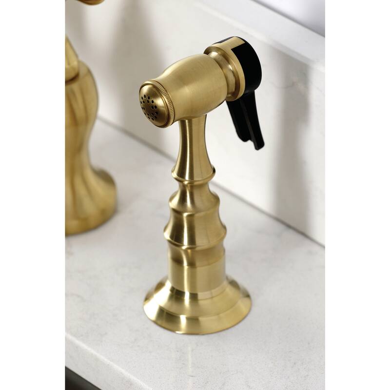 Kingston Brass KS779.AXBS English Country 1.8 GPM Widespread Bridge