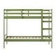 preview thumbnail 55 of 77, Walker Edison Simple Solid Wood Twin Over Twin Bunk Bed