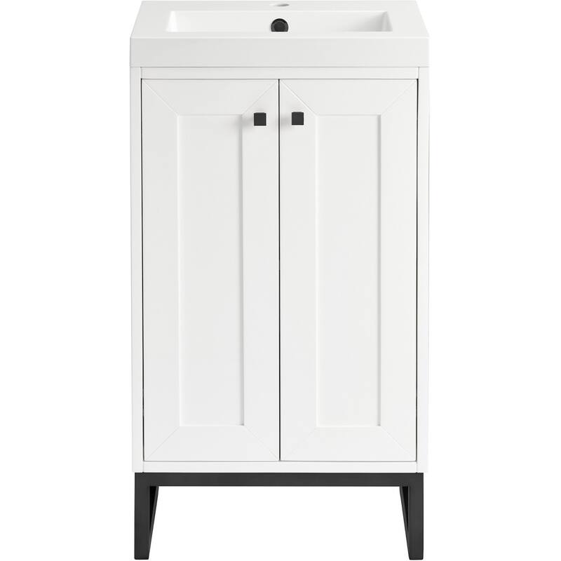 James Martin Vanities 533V20MBKWG Chianti 20" Free Standing Single - Glossy White