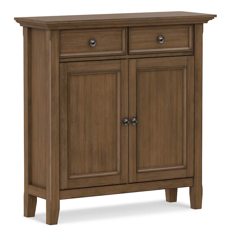 WYNDENHALL Halifax SOLID WOOD 36" Wide Transitional Entryway Storage Cabinet - 12"D x 36" W x 36"H