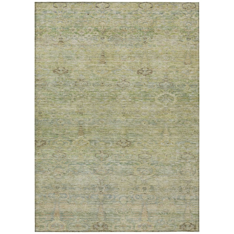 HomeRoots Oriental Traditional Rectangle Outdoor Rug