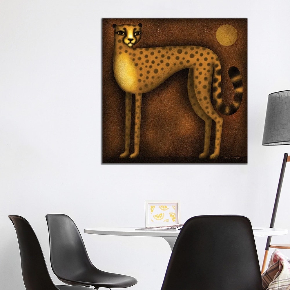 iCanvas "Night Cheetah" by Terry Runyan Canvas Print