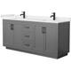 Option Dark Gray / White Quartz Top / Matte Black