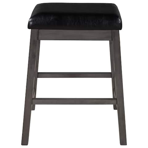 Finley Brown Backless Counter And Bar Stools With Footrest (Set Of 4) - 19.8x14.5x24.3