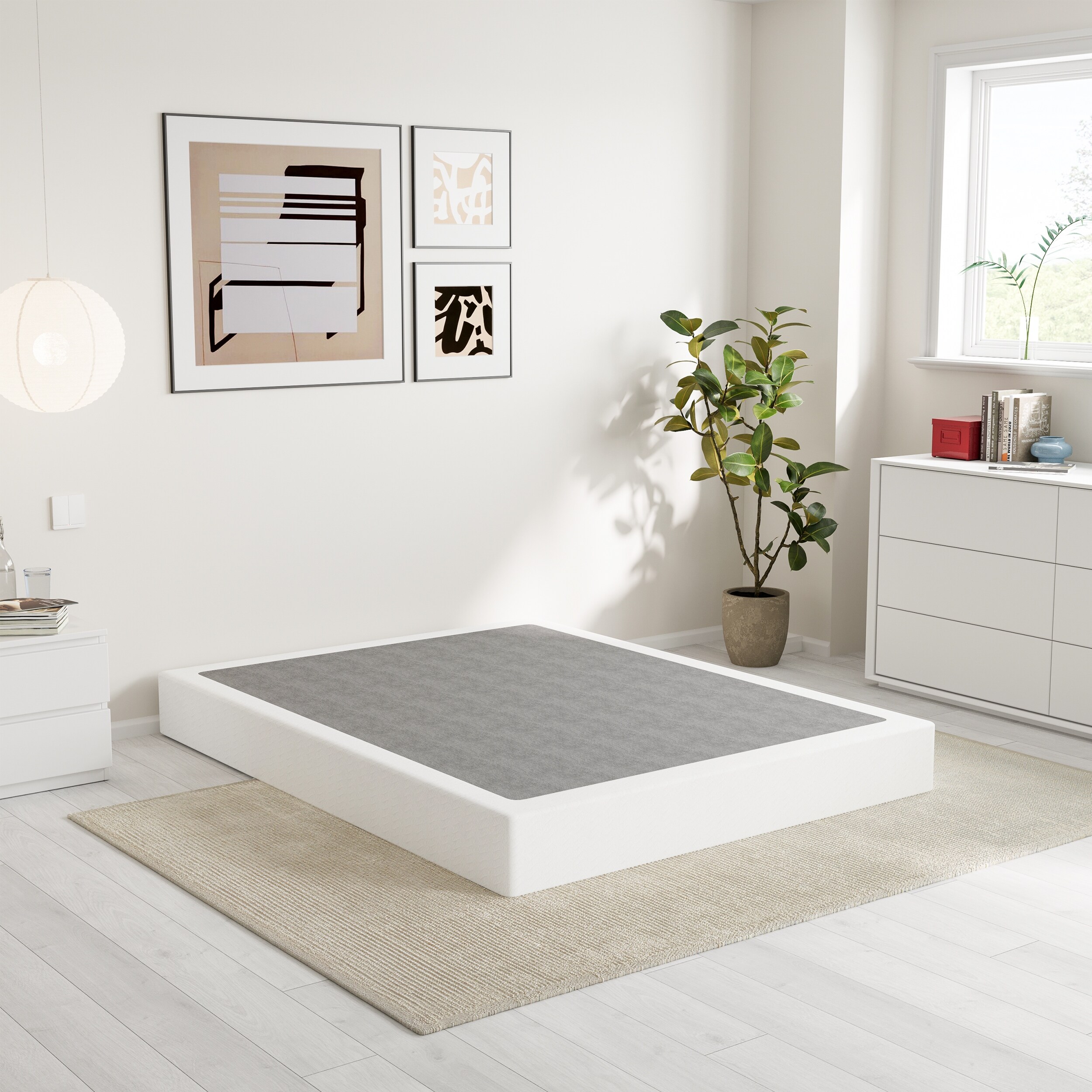 5 Inch Low Profile Metal Spring Heavy Duty Structure With Grey Cover On Sale Bed Bath Beyond 41079464