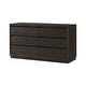 preview thumbnail 1 of 4, Bello 6-Drawer Pine Dresser Cocoa