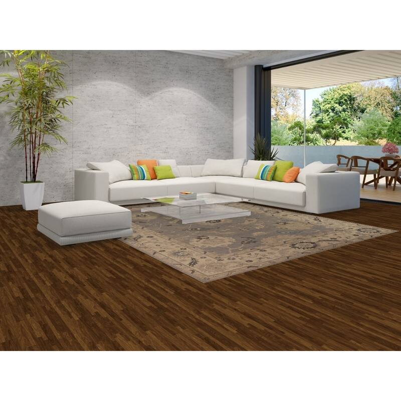 Vegetable Dye Oushak Turkish Rug Hand-Knotted Living Room Wool Carpet - 9'4"x 11'8"