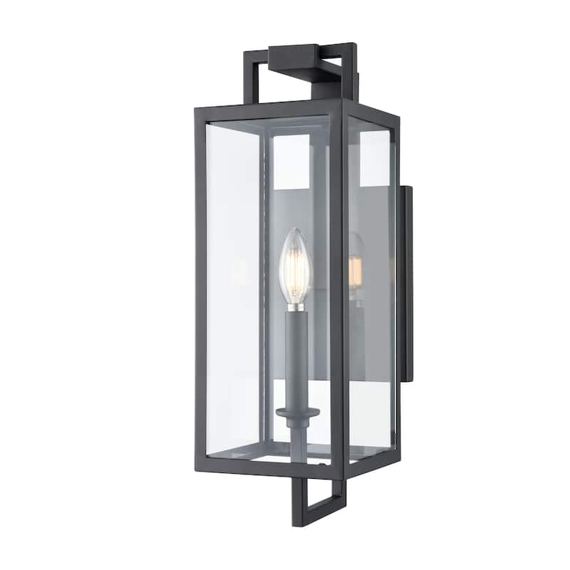 Millennium Lighting Lamont 1 Light Outdoor Wall Sconce in Textured Black
