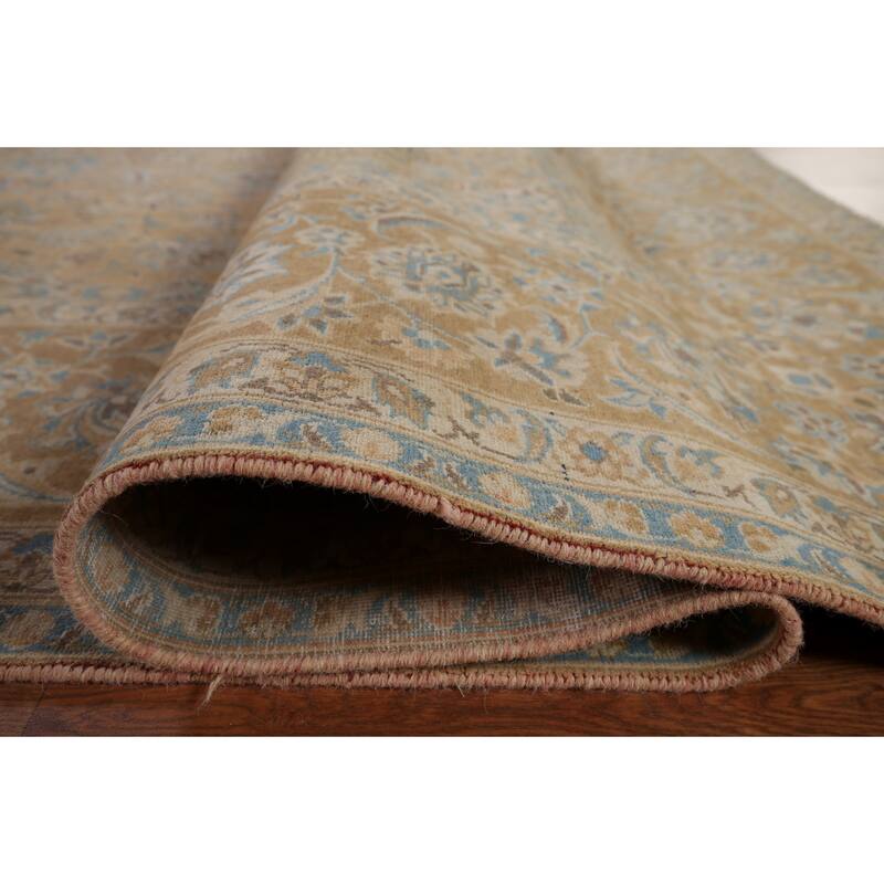 Traditional Najafabad Persian Vintage Rug Handmade Wool Carpet - 11'0" x 16'4"