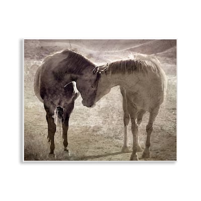 Stupell Muted Horse Pair Hugging Wall Plaque Art Design By Steve Toole