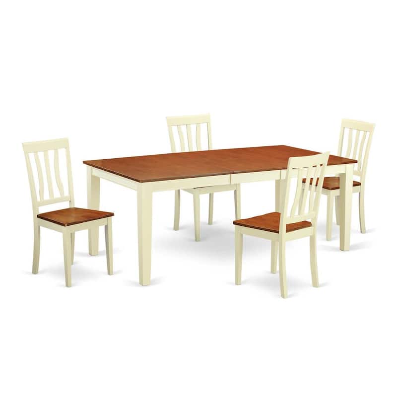 Rectangular Dining Table Set - 8 Seat Kitchen Table with Chairs - Modern Elegance