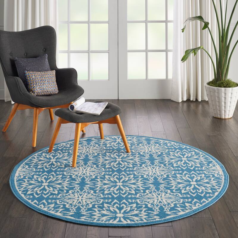Nourison Jubilant Floral Medallion Area Rug