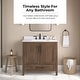 preview thumbnail 21 of 109, OVE Kansas Single Sink Bathroom Vanity, Dove White Engineered Stone Top