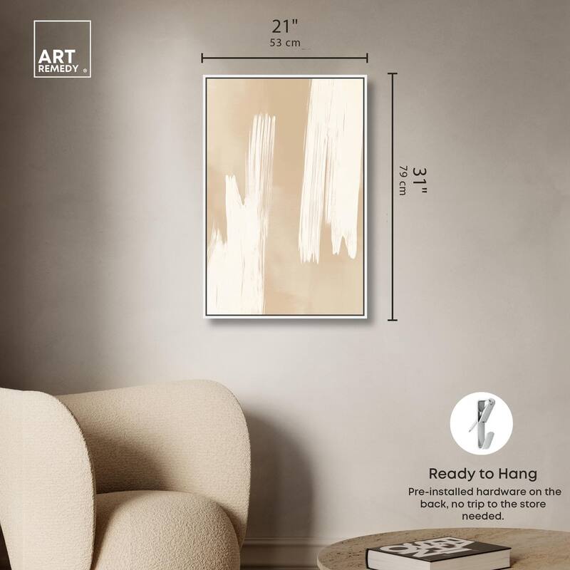 Gestural Grains II Canvas by Art Remedy
