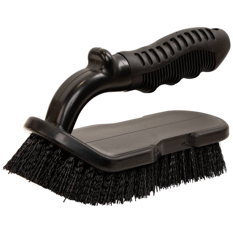 Large Hand-Held Swimming Pool Scrub Brush with Bumper - 8"