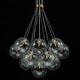 preview thumbnail 17 of 29, 13/ 19-Light Modern Glam Large Sputnik Cluster Glass Globe Bubble Chandelier with Swirled Glass Bubble Globe (Bulb Not Included)