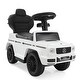 preview thumbnail 2 of 8, 3-in-1 Ride on Push Car for Toddlers with Canopy, Storage, and Music, for Boys & Girls Ages 18-36 Months - White