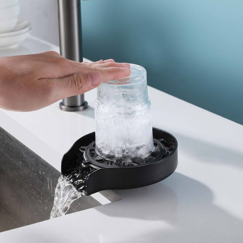 Stainless Steel Glass Rinser for Kitchen Sink, Kitchen Sink Cup Rinser, Bottle Washer Cup Washer for Sink