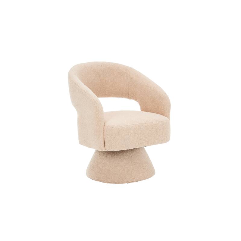 Swivel Round Barrel Accent Armchair for Living Room, Bedroom
