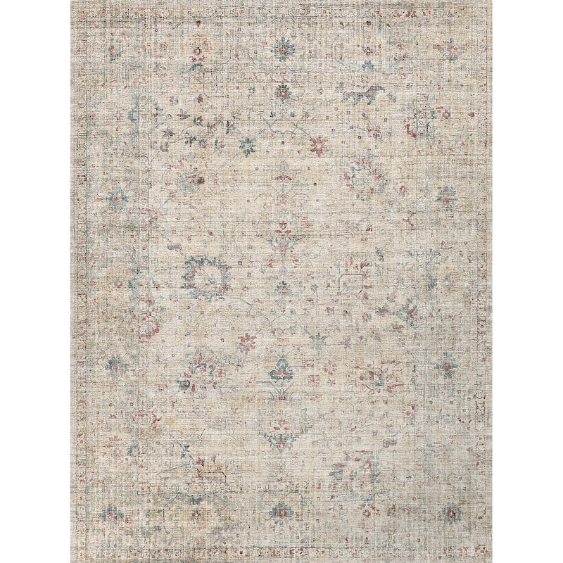 EXQUISITE RUGS Kensington Hand-loomed Wool/Bamboo Silk Beige Area Rug.