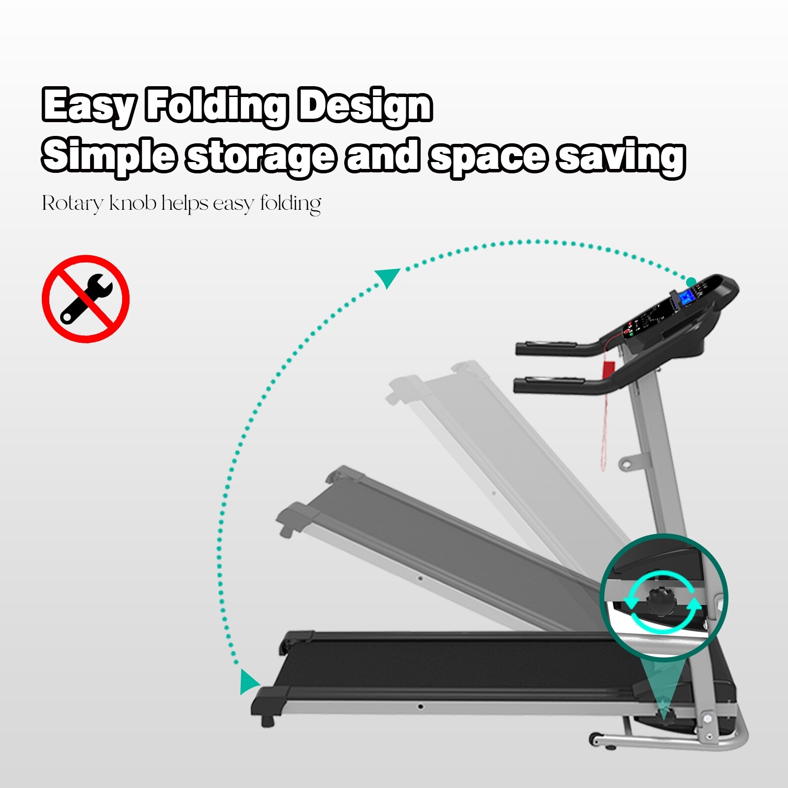 Easy fold up new arrivals treadmill