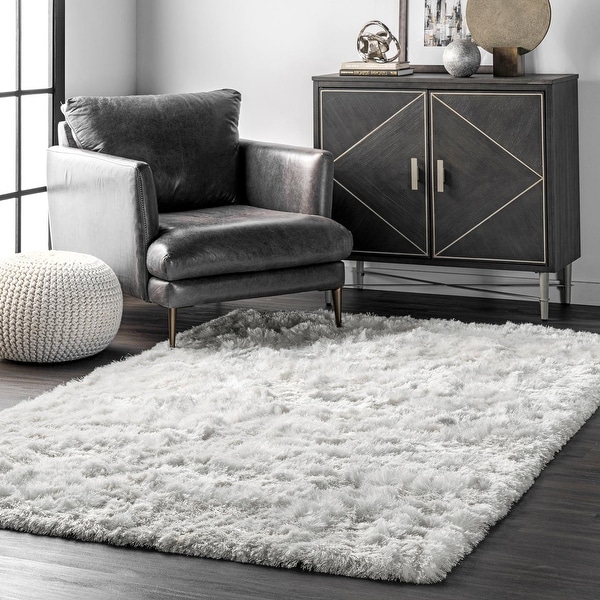 Top Product Reviews For Safavieh Paris Shag Danara Glamour Solid Polyester Rug 6568387 Overstock