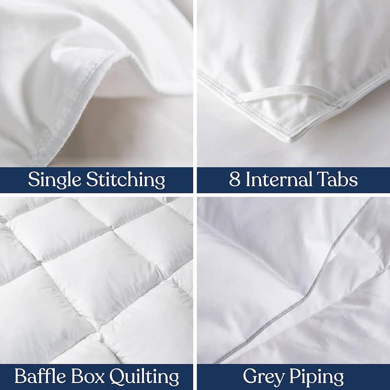 Delara Wool Duvet Insert 200GSM Summer/Spring GOTS Certified 100% Organic Cotton Shell
