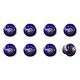 preview thumbnail 32 of 65, Knob-It Vintage Handpainted Ceramic Knobs (8-Pack) Purple/Silver