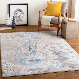 Livabliss Dule Abstract Swirl Area Rug