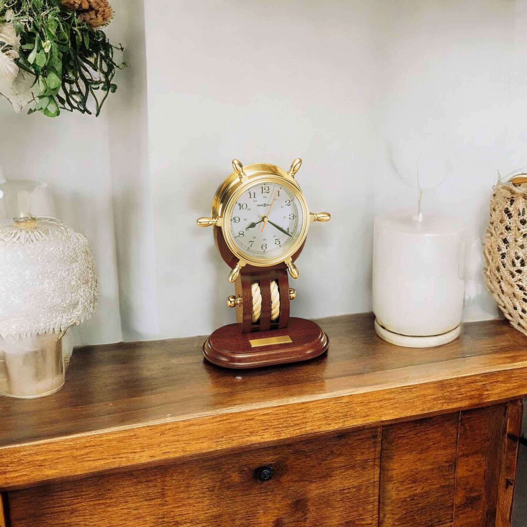 Howard Miller Britannia Vintage Nautical Rope Mantel Clock