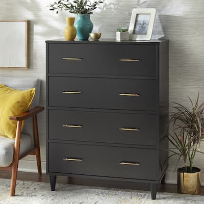 Lifestorey Ana 4-Drawer Mid-Century Modern Chest